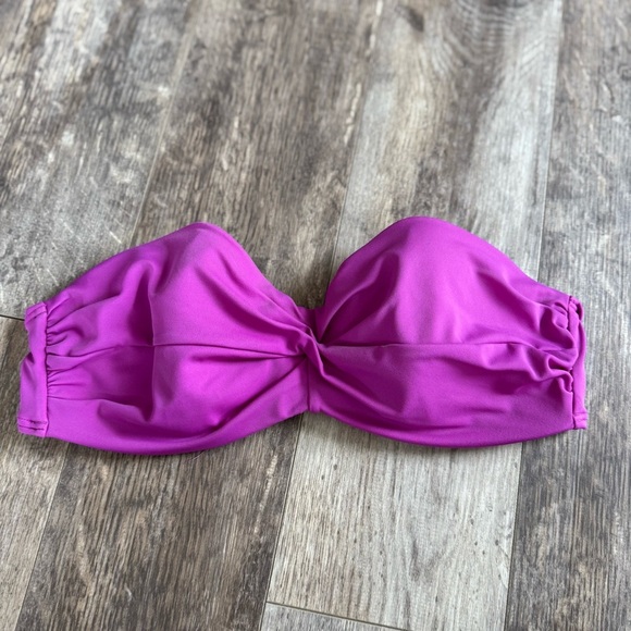 Victoria’s Secret Strapless Vibrant Pink Bandeau Bikini Top - 36C - Picture 1 of 6